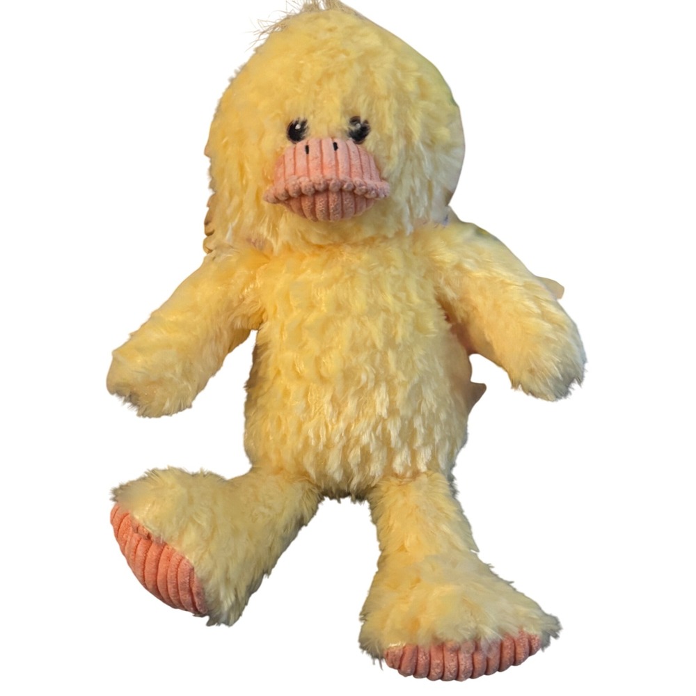 Plushology‎ Yellow Duck Plush Stuffed Animal Toy Baby Kids Soft Yellow